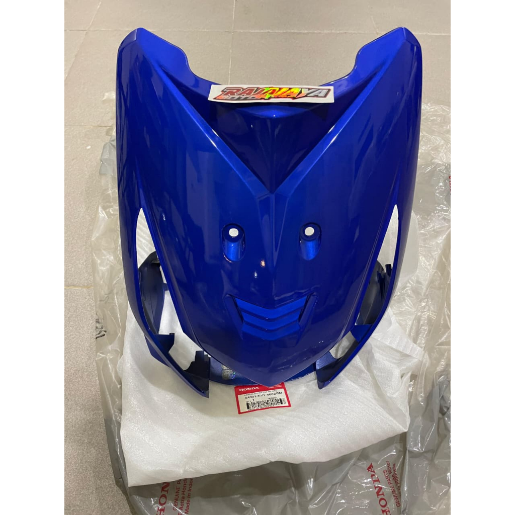 cover panel reflektor reflector lampu depan honda beat old karburator warna biru tua 64301KVY960SBM 