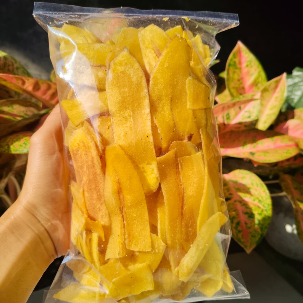 

Keripik Pisang Asin Manis Gurih (250gram)