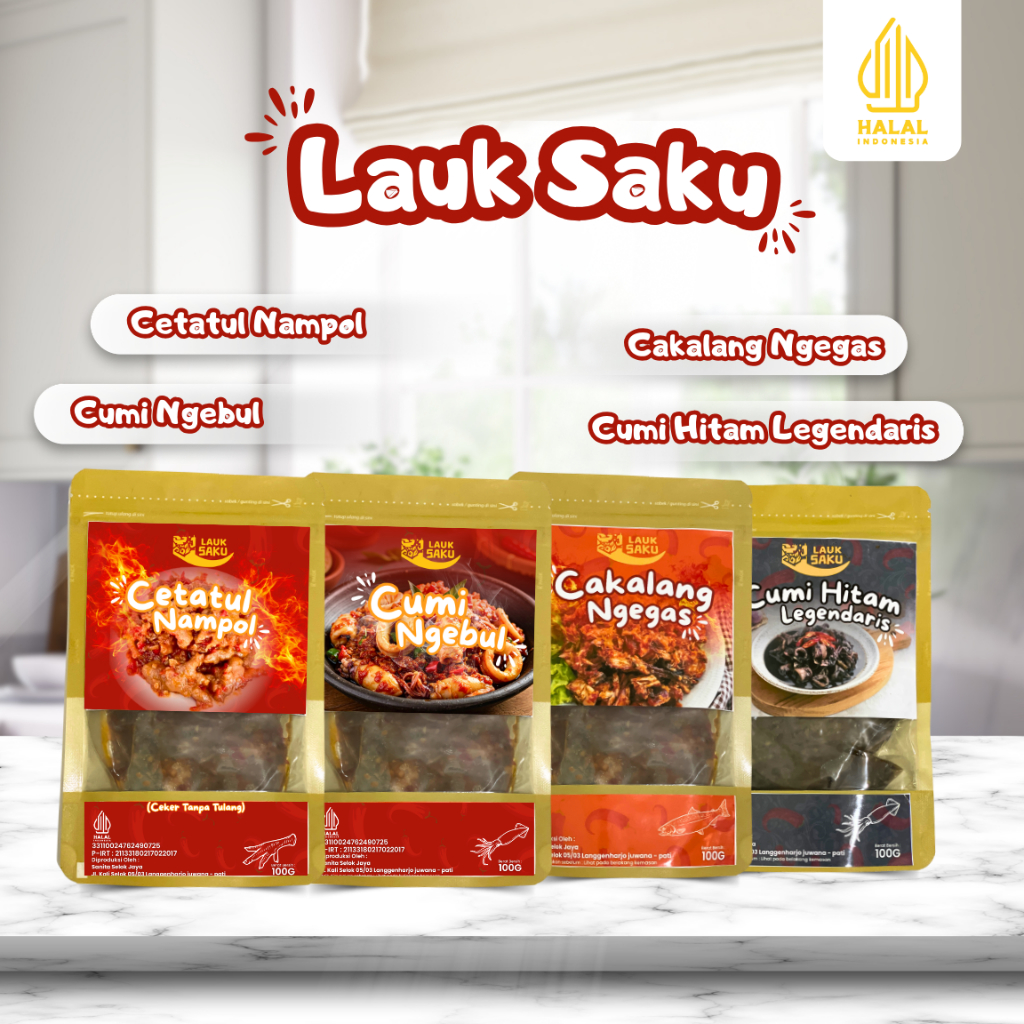 

Lauk Saku Sanita Selok Jaya 100 GR
