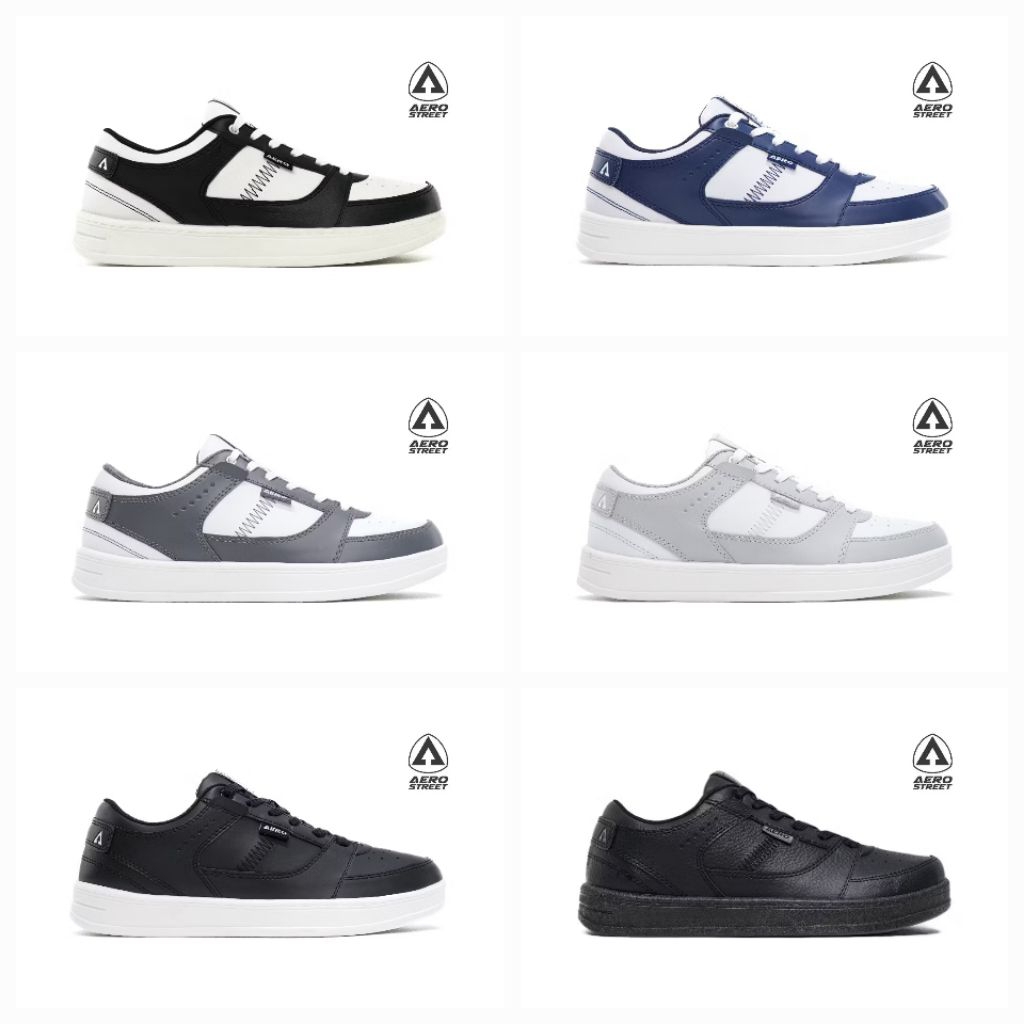 Aerostreet 37-44 Hoops Low Series - Sepatu Sneakers Casual Sport
