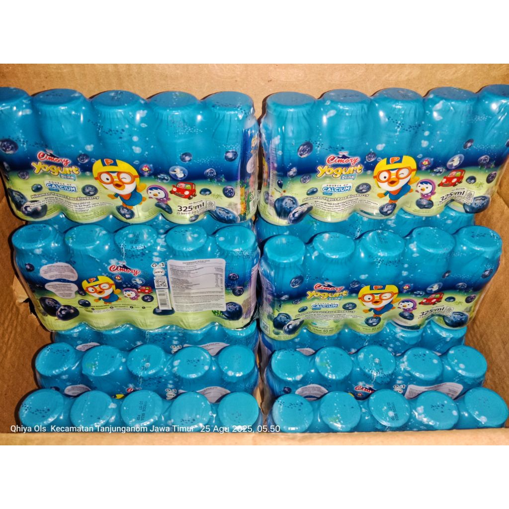 Cimory botol kecil 325ml Blueberry/Strowbery Per pack isi 5 Botol