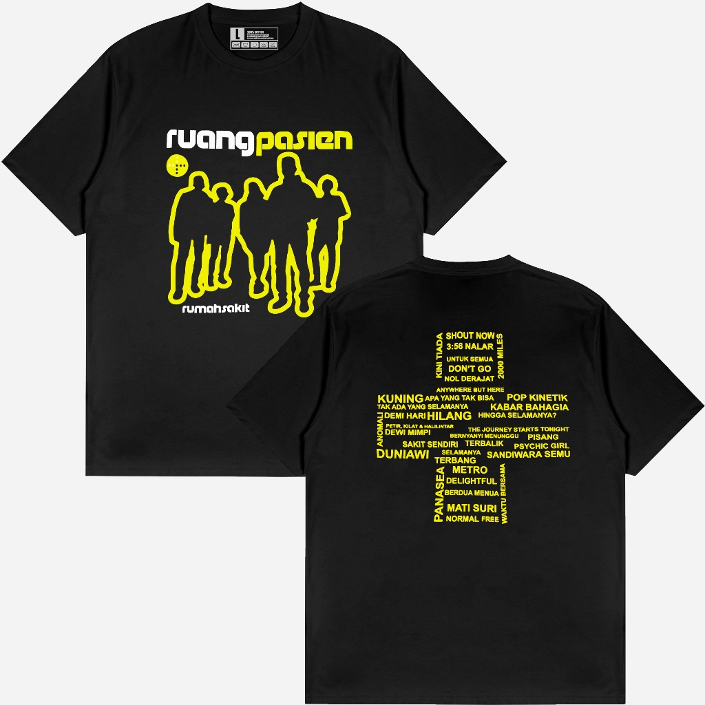 RUMAH SAKIT - RUANG PASIEN / KAOS DISTRO BAND RUMAH SAKIT PREMIUM COTTON