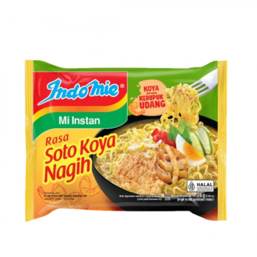 

Paket 5 PCS Indomie Soto Koya Nagih - Mie Kuah Instan Kemasan 76 Gram
