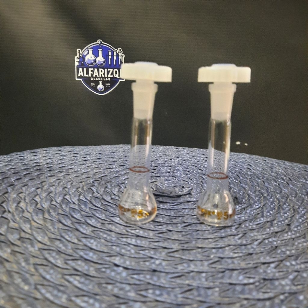 labu ukur 5ml pyrex/volumetric 5ml pyrex