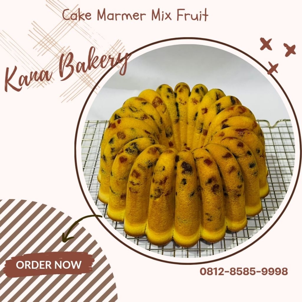 

Cake Marmer Mix Fruits Wisman (Premium) By Kana Bakery