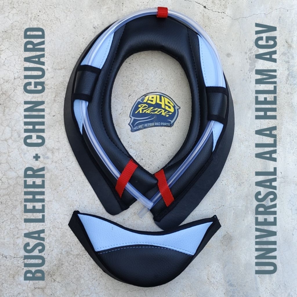 Busa leher dan busa dagu chin guards ala helm AGV