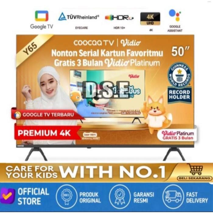COOCAA 50 inch GOOGLE TV-4K UHD-Dolby Audio COOCAA 50Y65