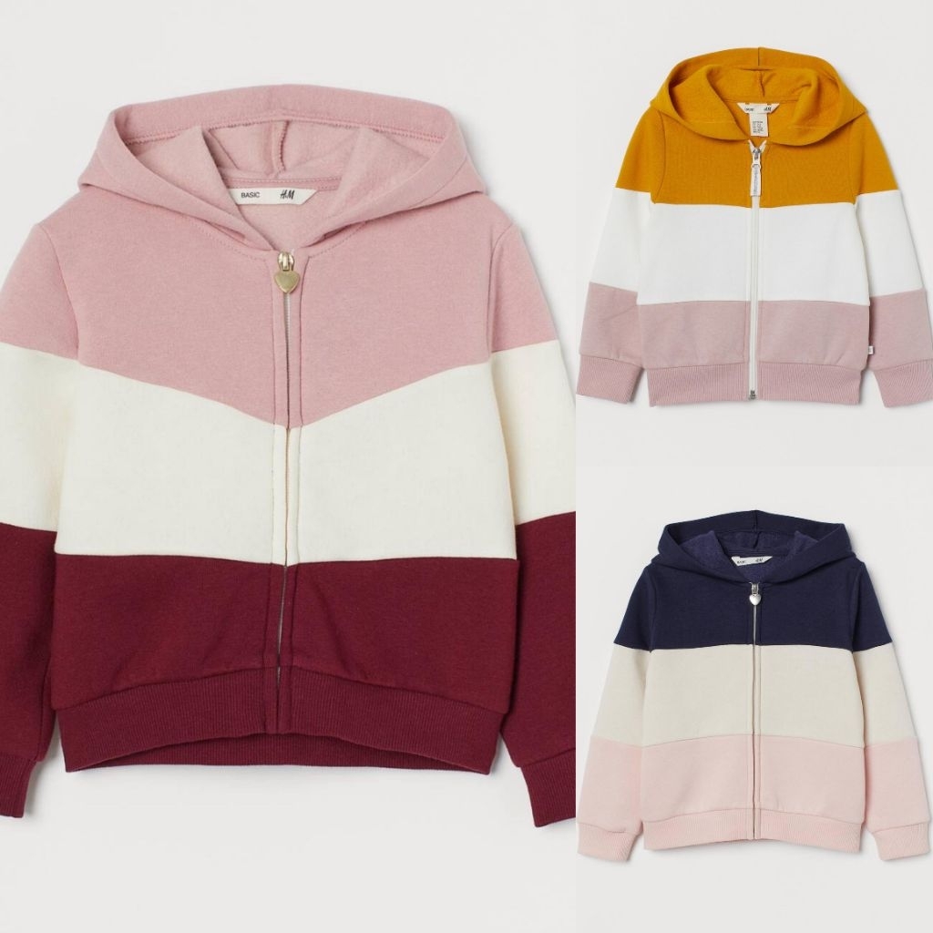 jaket hoodie anak perempuan hm