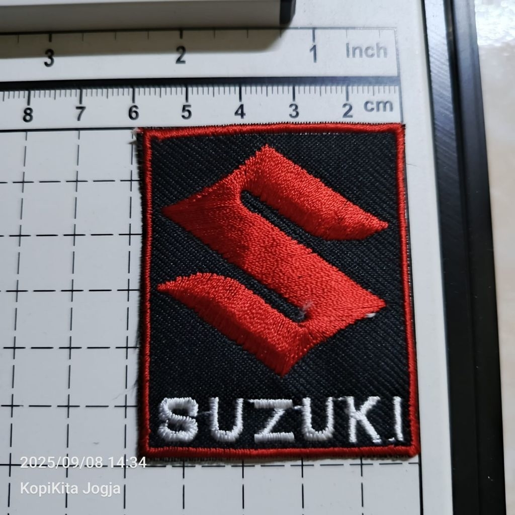 emblem patch bordir logo suzuki