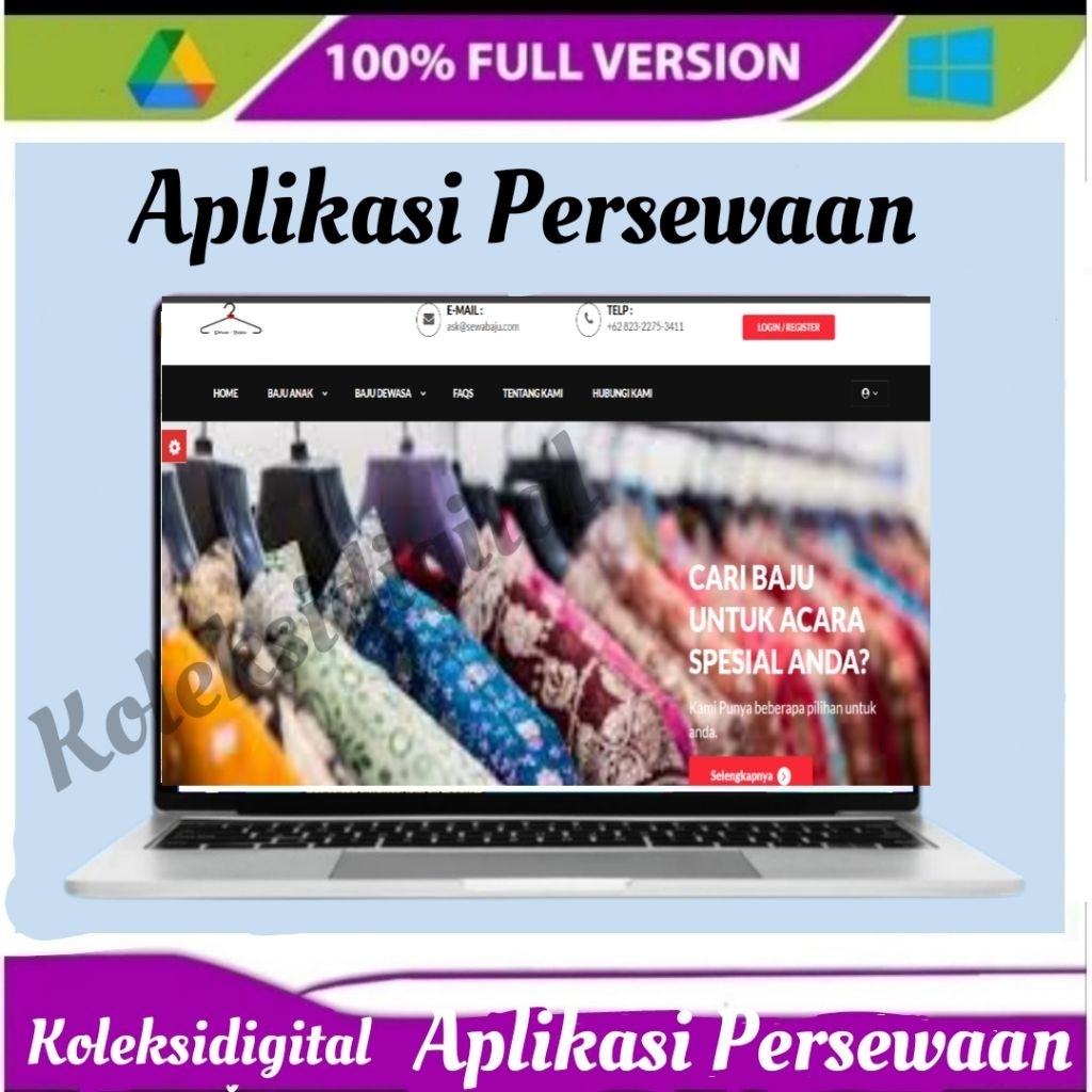 Aplikasi Penyewaan Baju Berbasis Web untuk Bisnis Pakaian Sewa