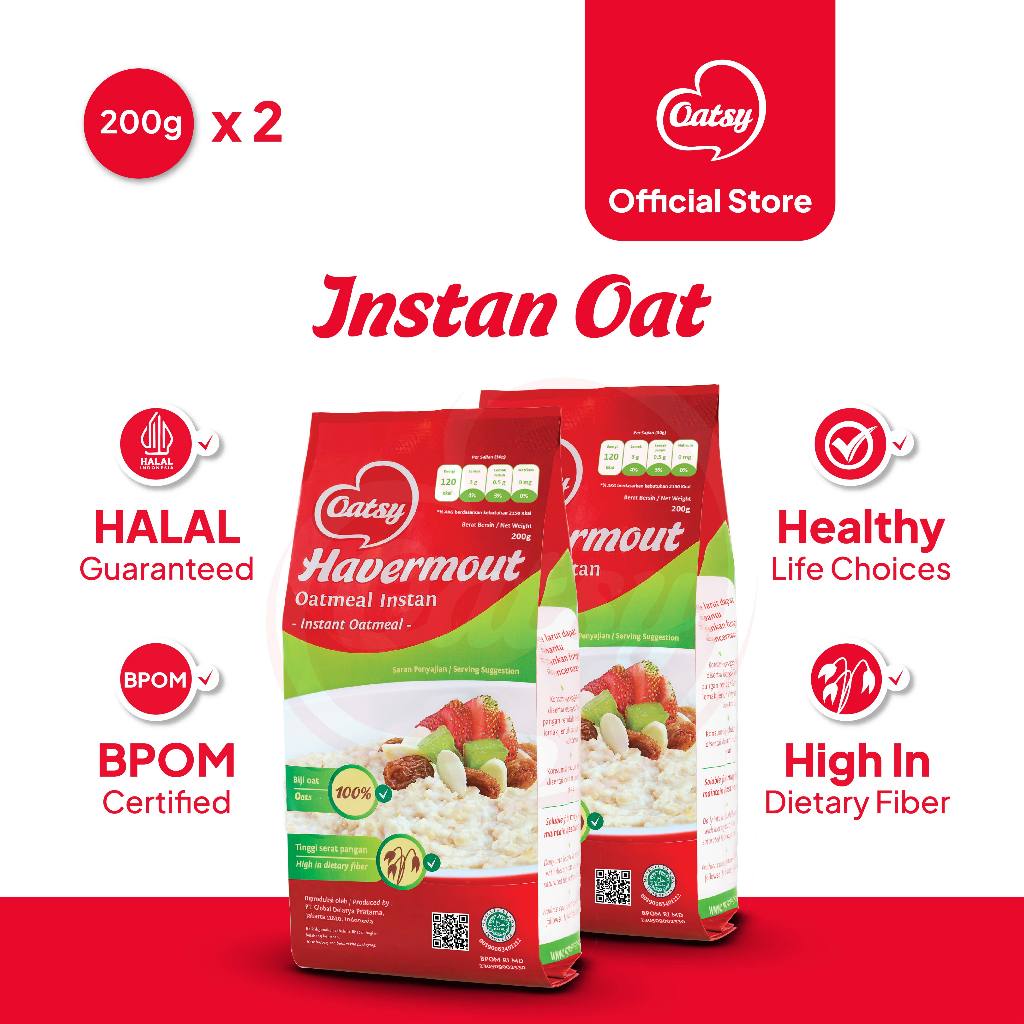 

OATSY Instant Oatmeal 200g (Double Pack)