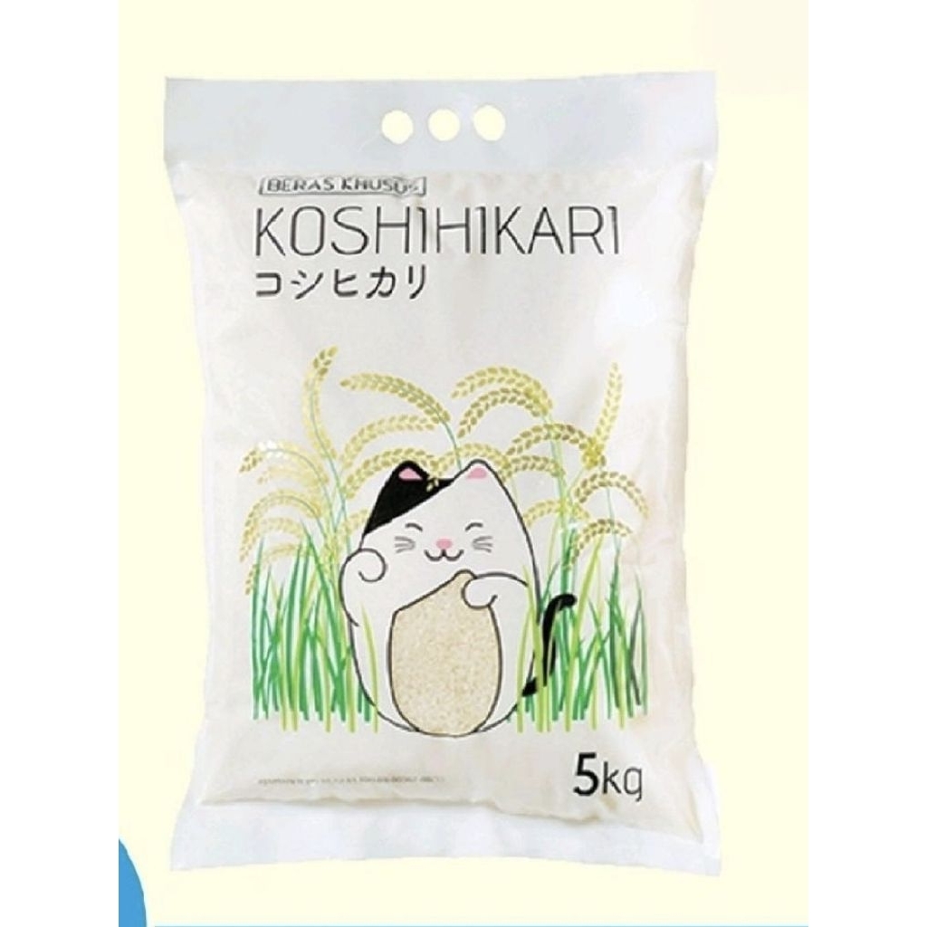 

Beras Sushi Koshihikari Rice Jepang Japan Rice Koshi Hikari Koshikari 5kg 2kg Kyohikari Beras Sushi Onigiri