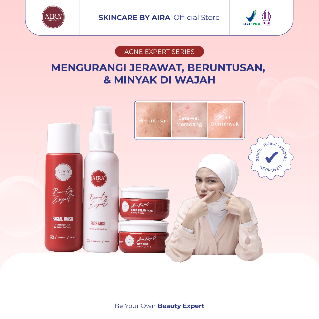 AIRA - Acne Expert Series - Skincare bumil busui promil friendly - cream acne, untuk jerawat, skinca
