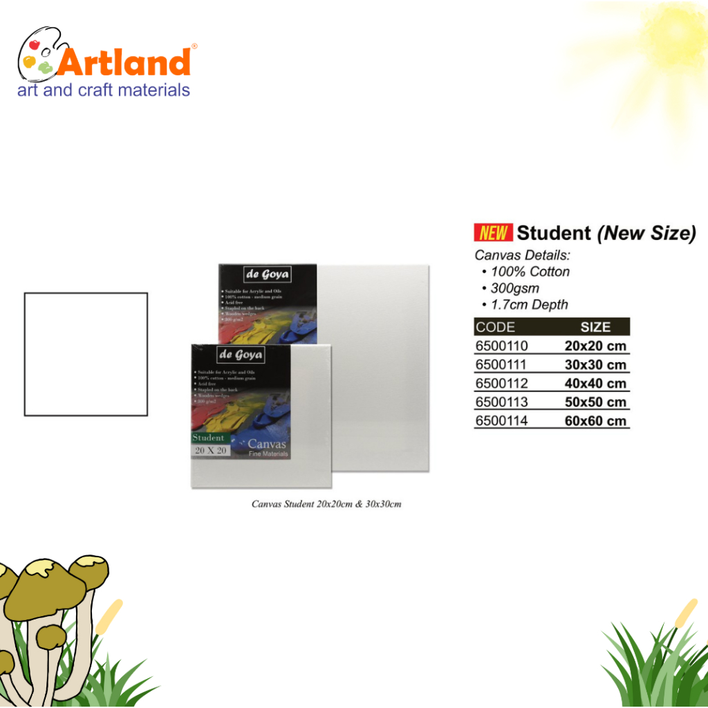 

Kanvas Student De Goya 300gsm – 100% Cotton Premium untuk Lukisan