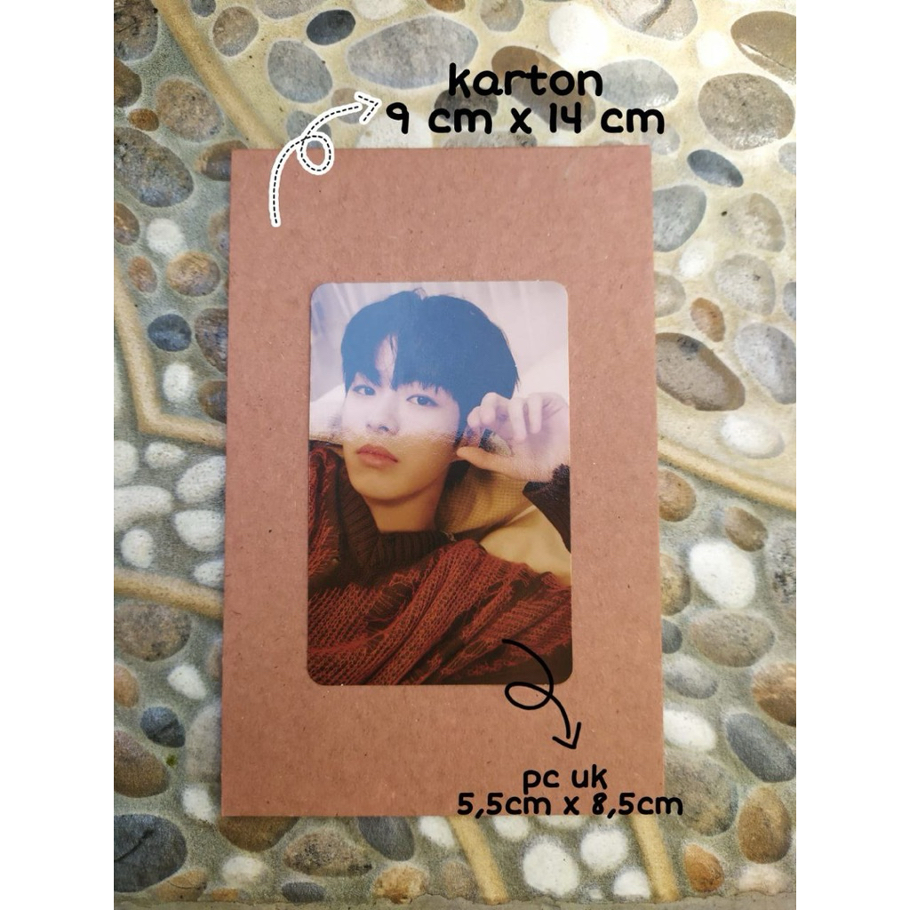 (SET) (9x14 cm) YELLOW BOARD/KARTON BOARD /KARTON HARD BOARD/karton packing photocard