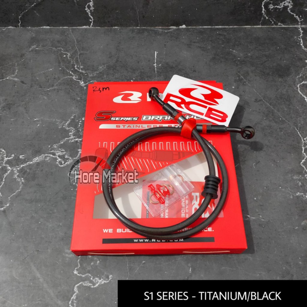 SELANG REM RCB S1 SERIES 100cm / 110cm / 200cm - NMAX 150 155 NEW / OLD / AEROX 155 DEPAN 110 CM ORI