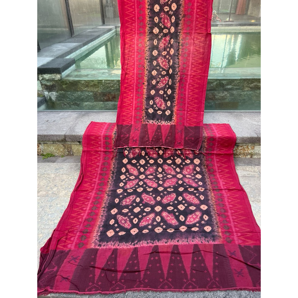 Kamen Jumputan Palembang Set Selendang