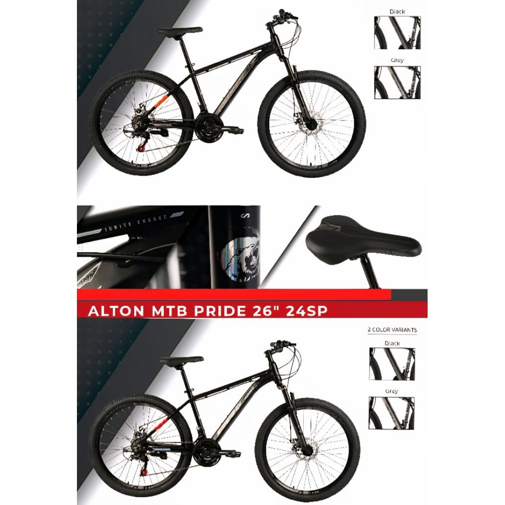 sepeda gunung MTB Alton Pride 26 Alloy by element