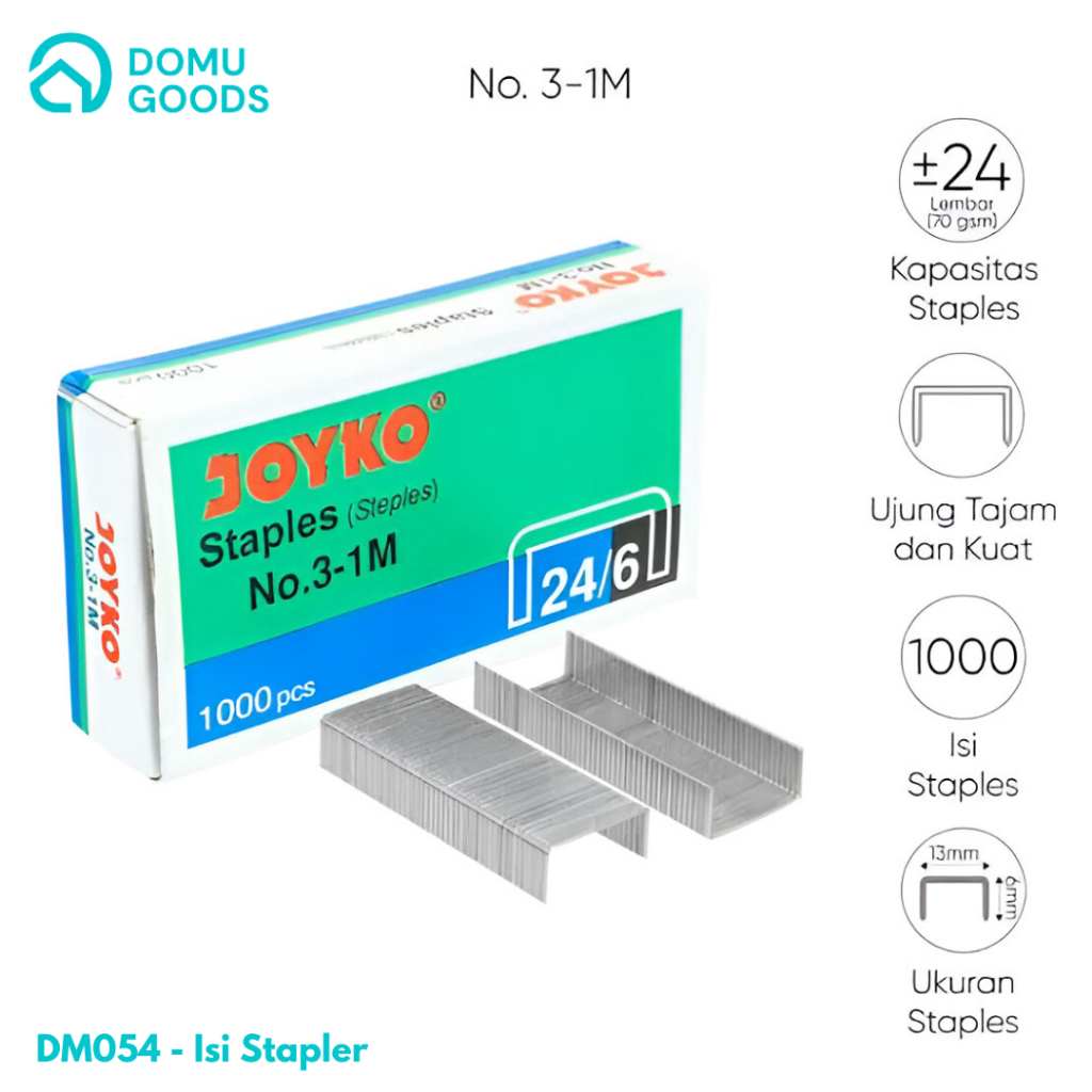 DOMU Isi Stapler Besar / Staples No 3 Isi 24/6 / Staples Besar / Necis No 3