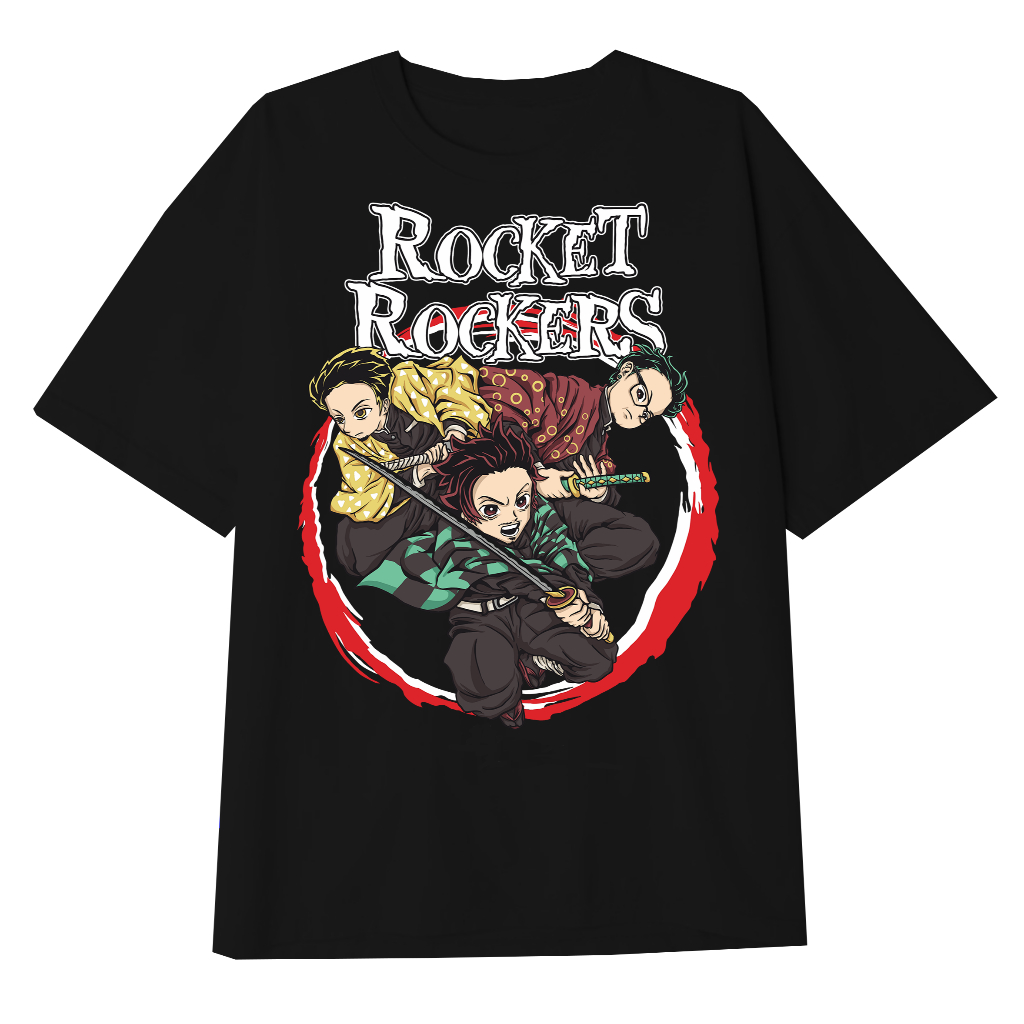 Hmm x Rocket Rockers Official merchandise / Rocket Slayer / tshirt kaos band 24S