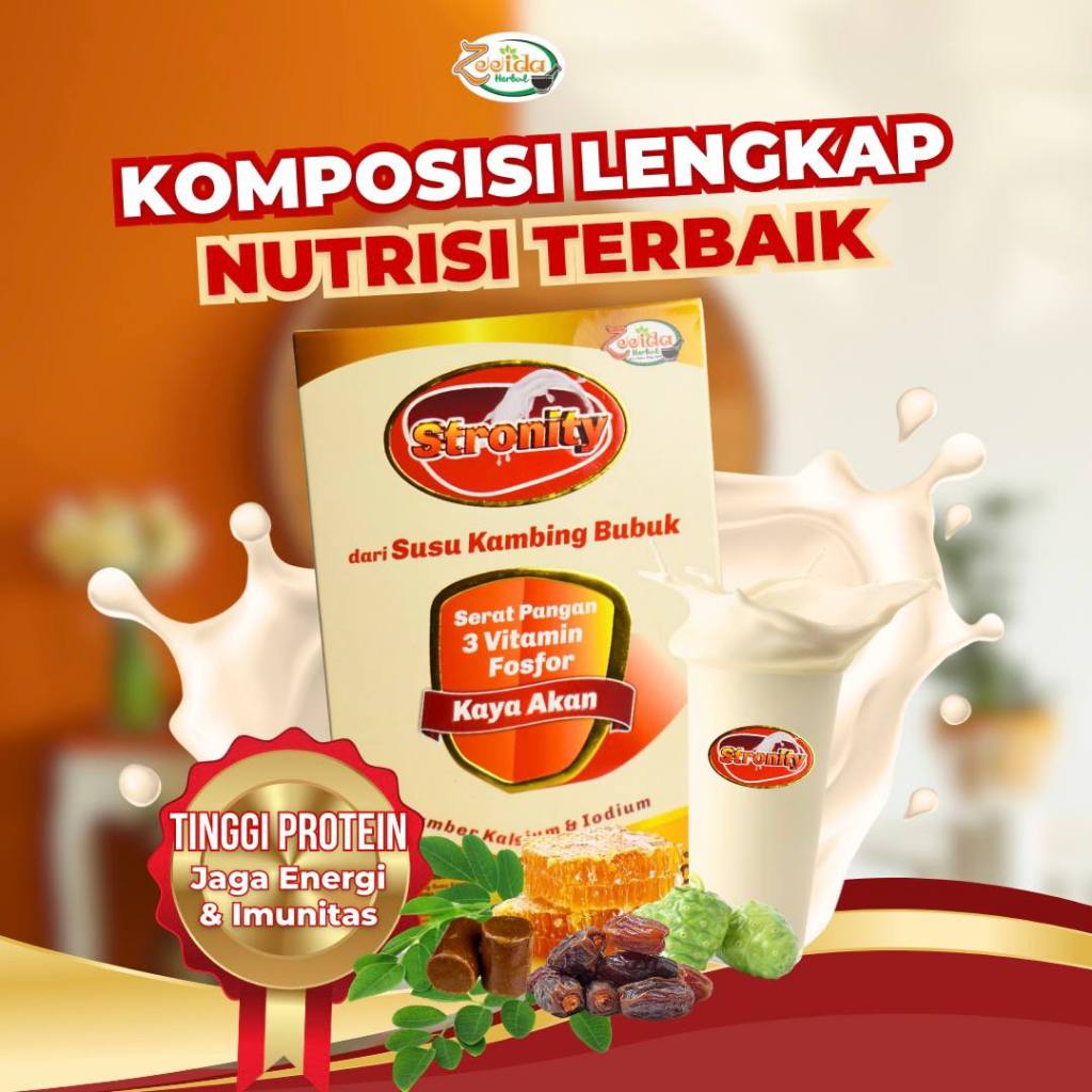 

2 BOX Susu Kambing Etawa Premium Stronity Zeeida Herbal 200gr