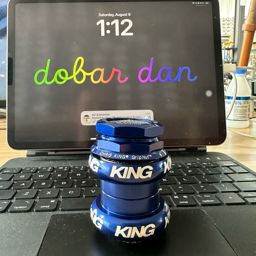 Chris King Headset Blue