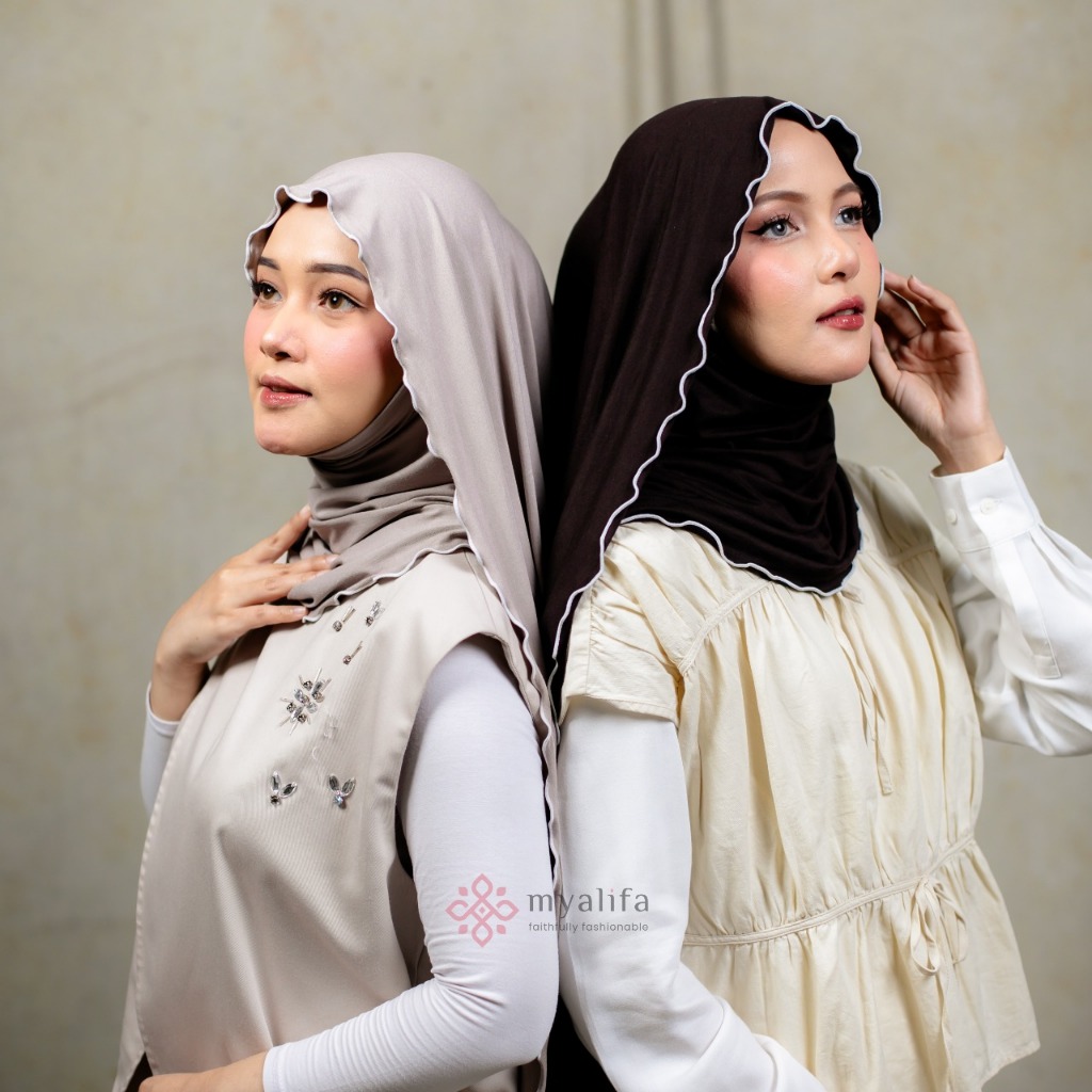 TERLARIS Pashmina Shawl Pakistan Kaos Rayon Pashmina Aira Rayon Meleyot Pashmina Kriwil Hijab