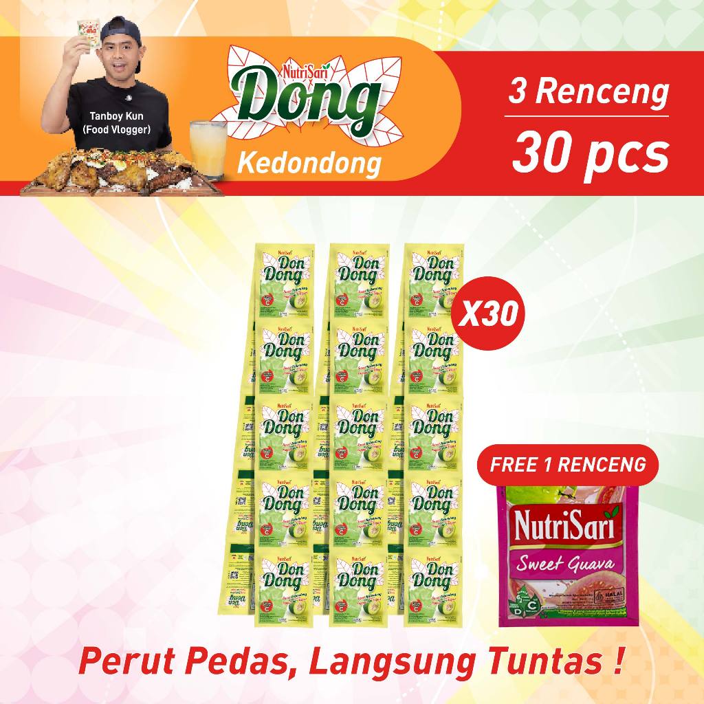 

Nutrisari Dondong Kedondong 3 Renceng FREE 1 Renceng Nutrisari