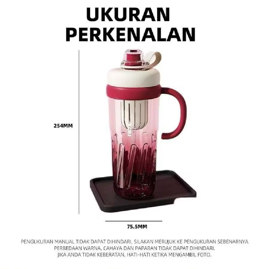PBA (K3589) Botol Air Minum Premium 950ML / Tumbler Anak Premium Dengan Sedotan Gelas Infus Water