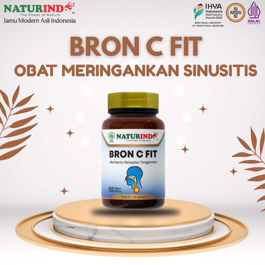 Bron C Fit Obat Herbal Meringankan Sinusitis Naturindo