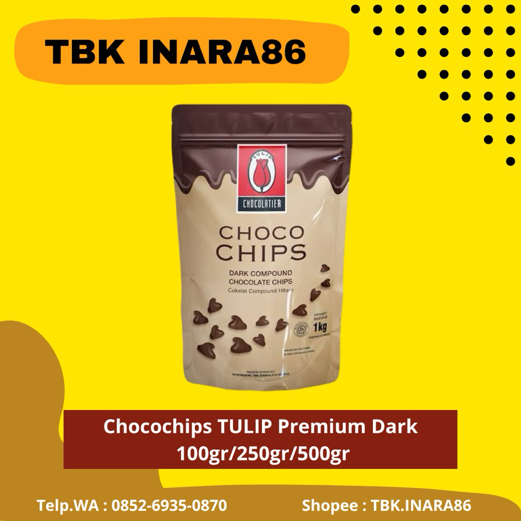 

[REPACK] Tulip Chocochip Original 100gr/250gr – Cokelat Chip untuk Kue & Cookies