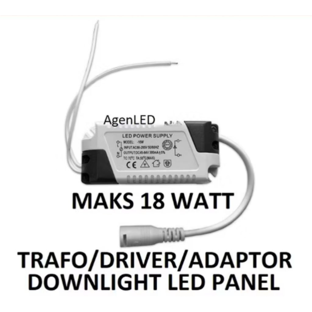 Trafo/Driver/Adaptor Downlight LED Panel 18 watt