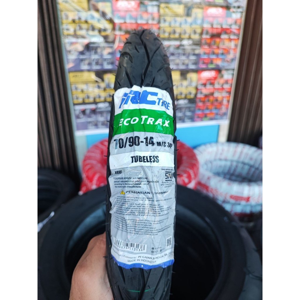 [READY COD] BAN IRC 70/90-14ECOTRAX, TUBELESS Ban Motor MIO, MIO 125,  MIO M3, SPIN, NEX, ADDRES all