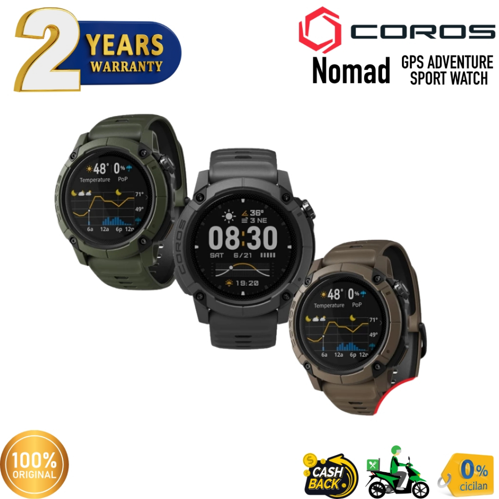 COROS Nomad GPS Adventure Watch with Voice Comand Garansi Resmi / jam tangan / smart watch
