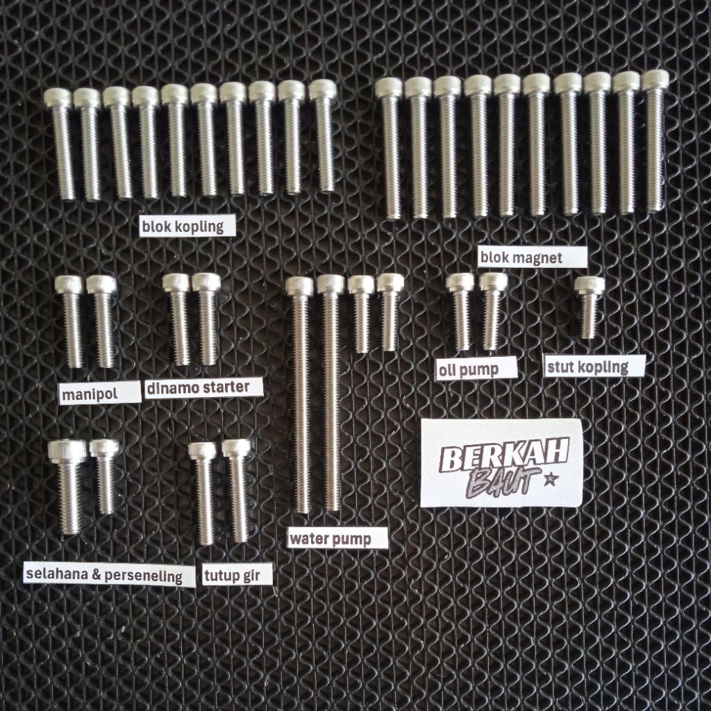 baut blok mesin suzuki GSX R GSX S  satria fu fi stainless 304