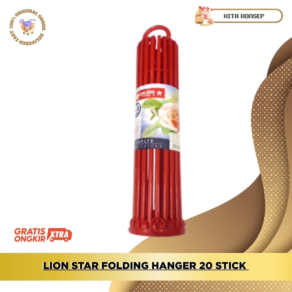 LION STAR FOLDING HANGER 20 STICK