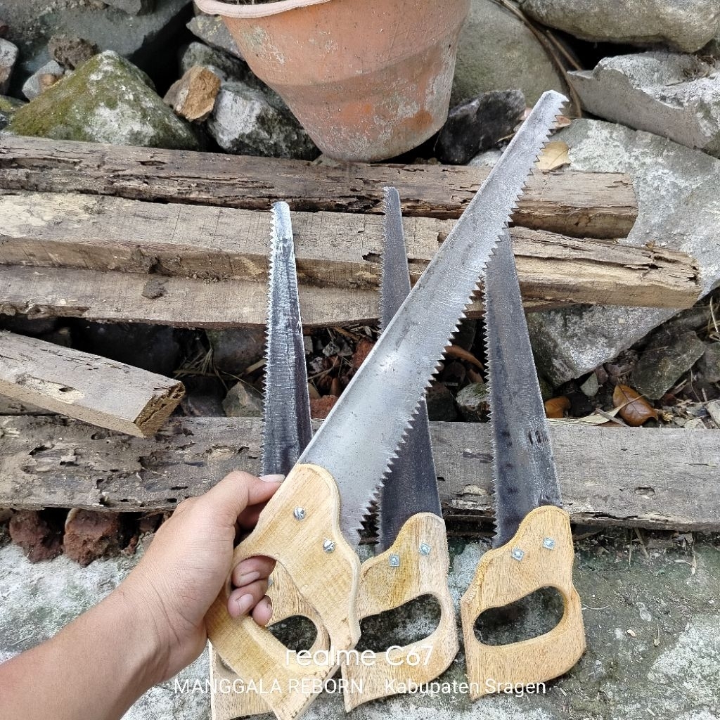 gergaji kayu bahan dari bekas gergaji slendang