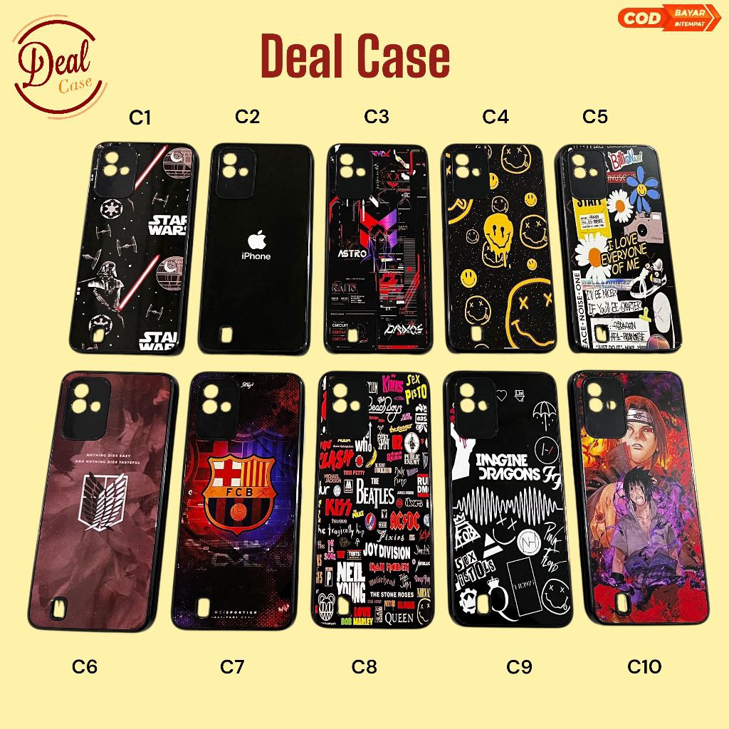 Case Hp Tipe REALME NARZO 50i / PART 2/ Clear Case / Case Bening / Clear Case Gambar / Case 2D / Cas