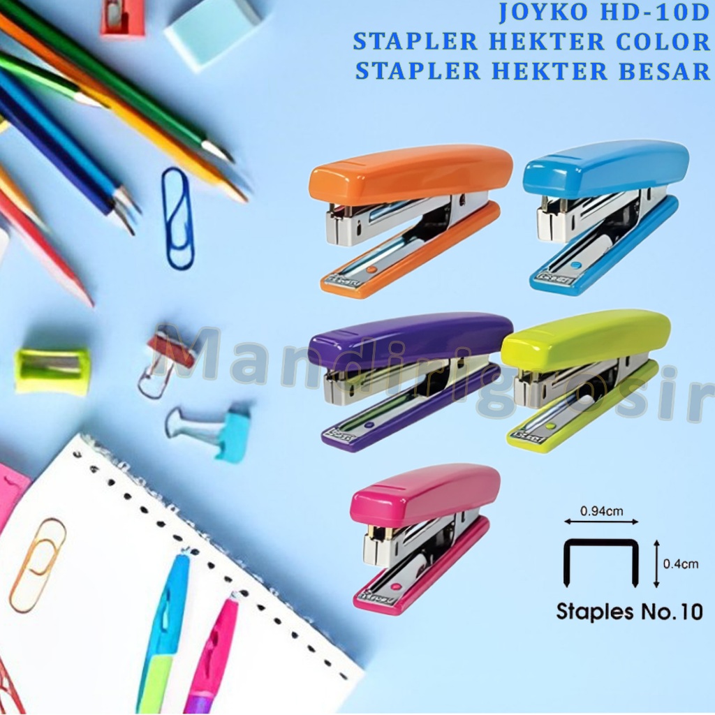 Stapler Hekter Besar * Joyko * Steples Hekter Varian Warna * HD-10D