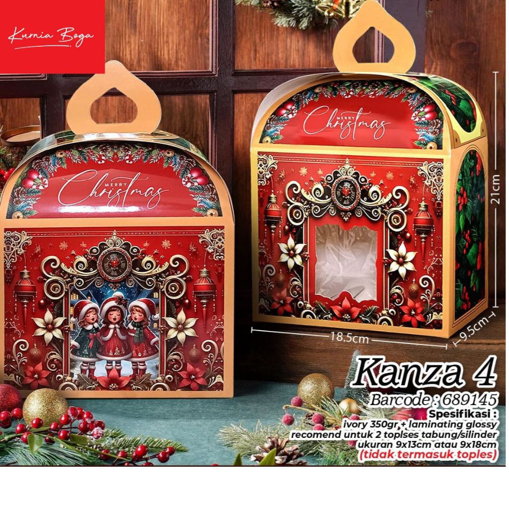 Box Natal Christmas Box Box Kanza /box toples tabung