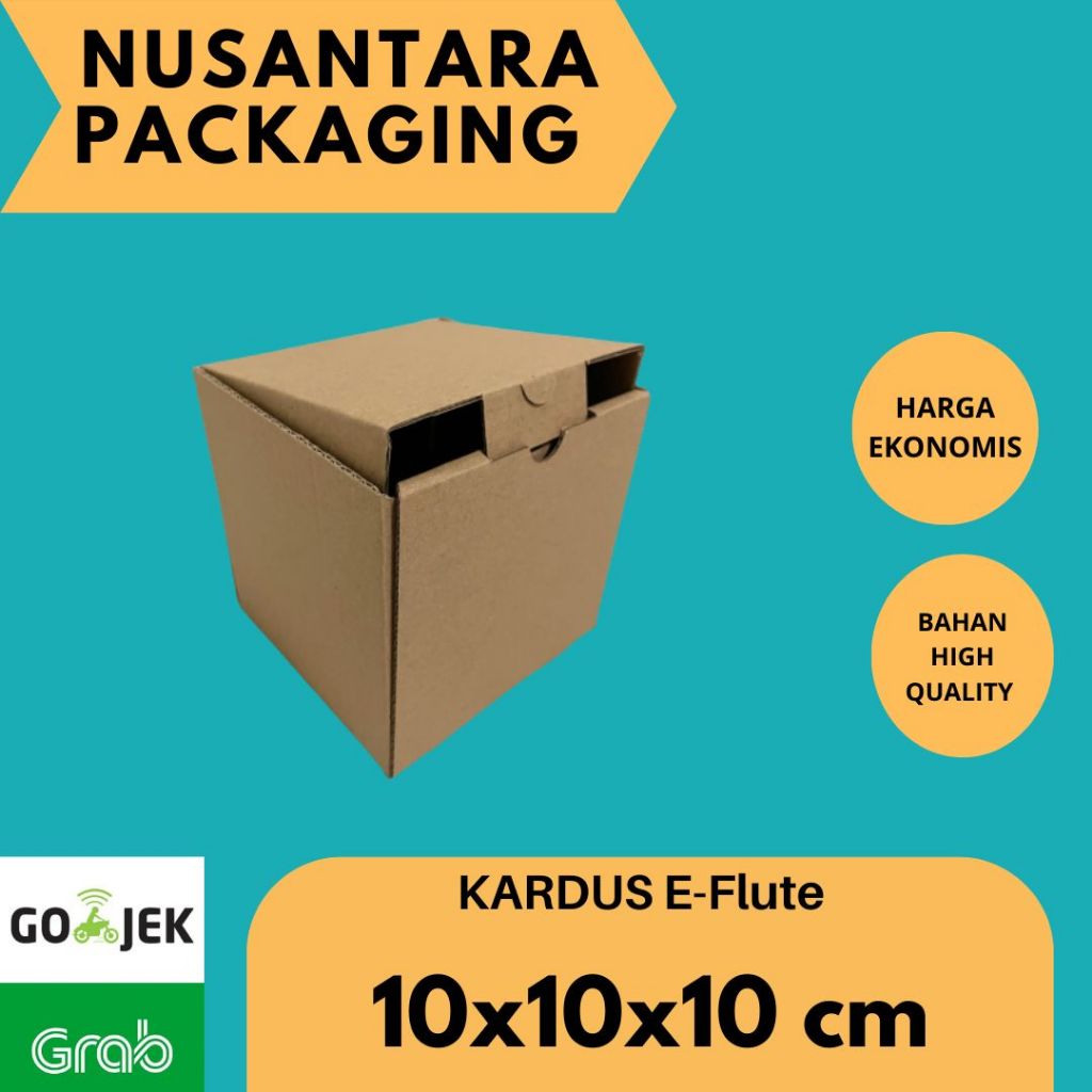 

KARDUS 10x10x10 cm / BOX KARTON CORUGATED DIE CUT / AKSESORIS