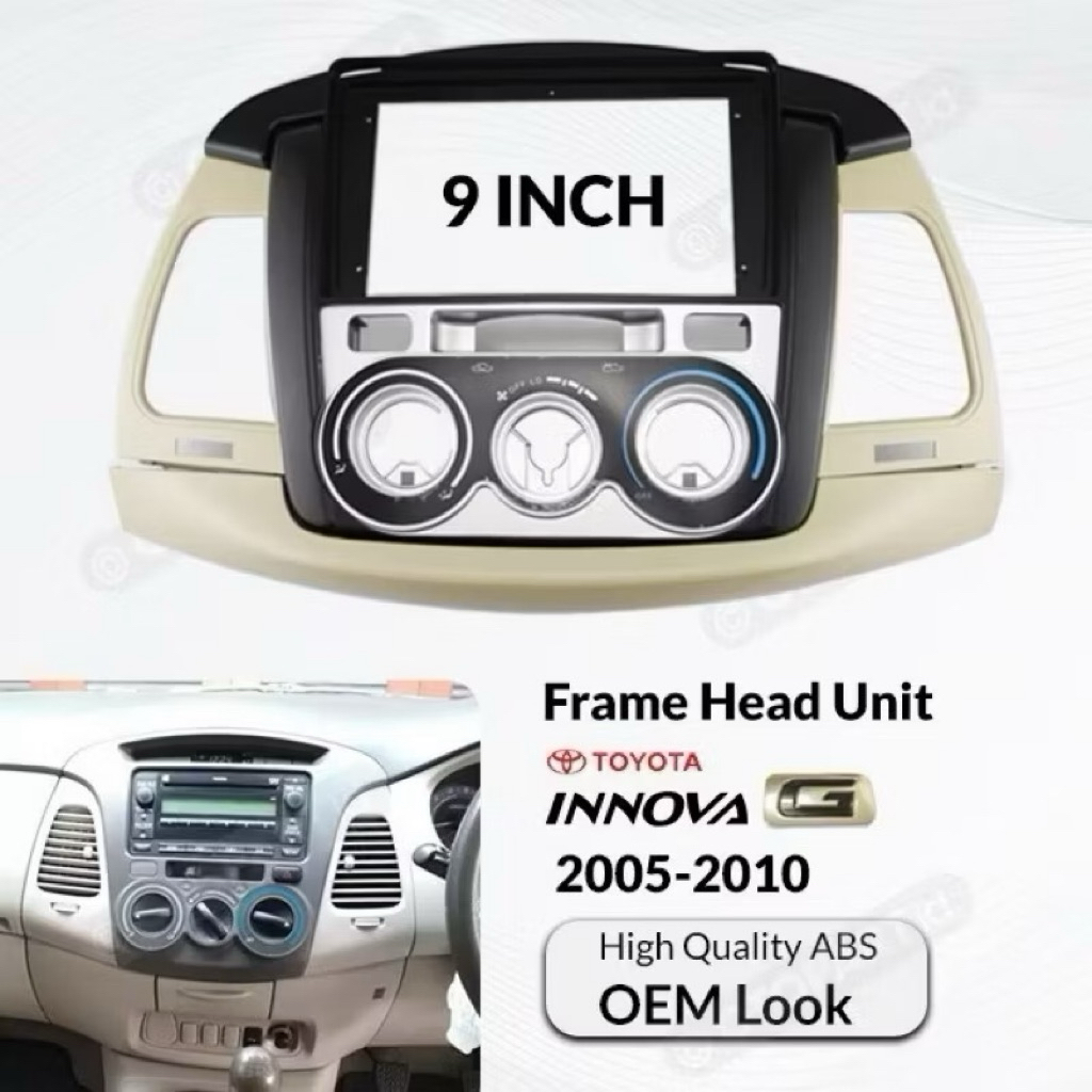Frame Head Unit Android Toyota Innova 9” Inch 2005-2010