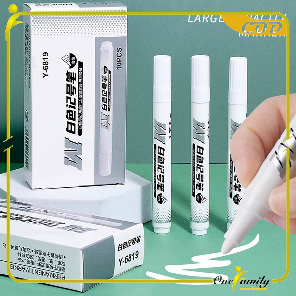 

EC ONE-A121 Spidol Putih Pena Graffiti Tinta Permanen Tahan Air Tidak Luntur / Spidol Marker Putih Lukisan Sepidol Waterproof