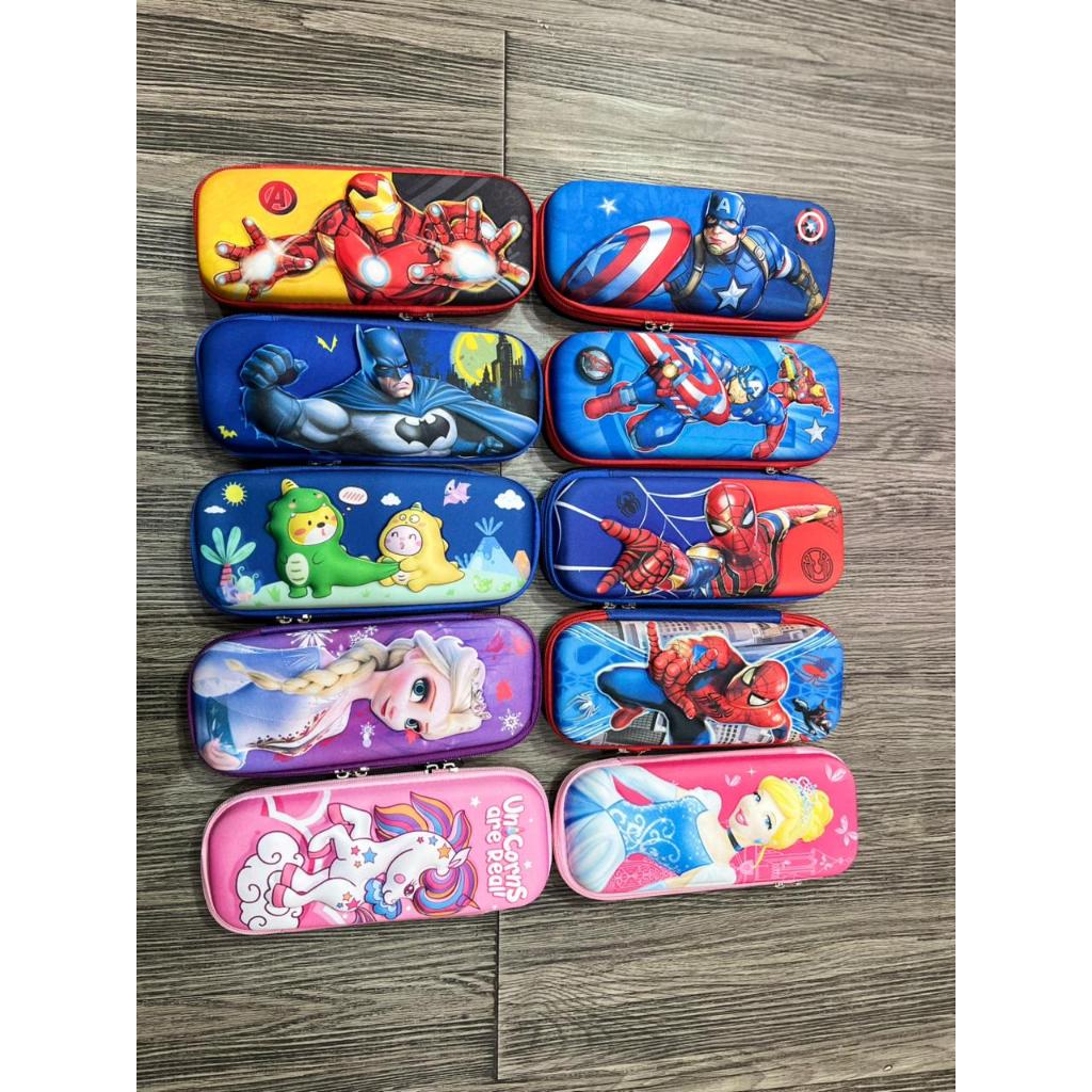 TEMPAT PENSIL 3D TIMBUL KARAKTER KARTUN COWOK CEWEK / TEMPAT PENSIL 3D TIMBUL LENTUR (SMARTTHINK_ACC