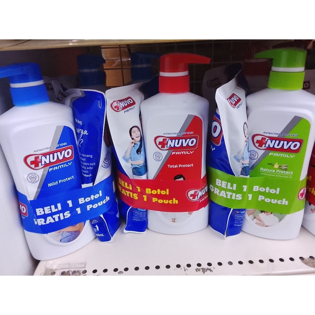 nuvo body wash pump 550ml bandet Nuvo reffil 400ml