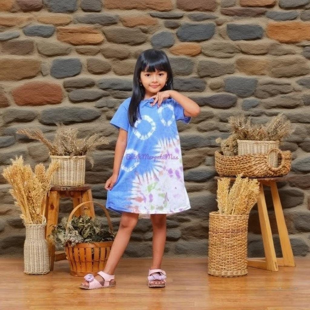 Dress batik anak perempuan umur 1 - 7 tahun - motif batik bervariasi - batik anak harga ecer bisa CO