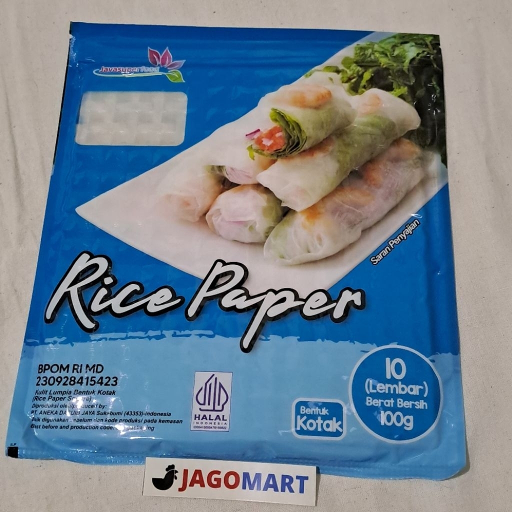 

Rice Paper Kotak 10 lembar