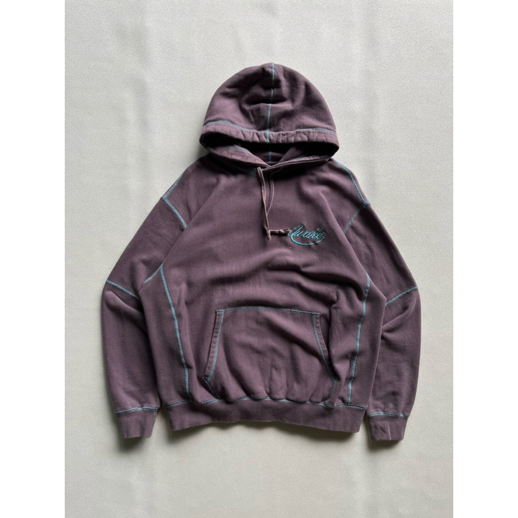 hoodie awake NY contrast logo purple