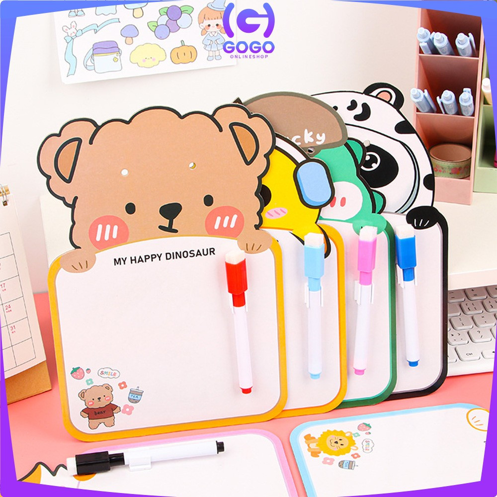 

EC GOGO-M353 Mainan Edukasi Papan Tulis Mini Anak Karakter Lucu Free Spidol Bisa Dihapus dengan Tali Gantung / Mini Board Toy Papan Tulis Anak Karakter
