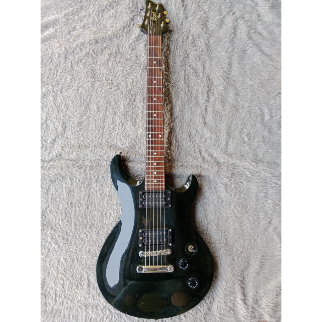 gitar listrik cort m200 prs paul red Smith black model original